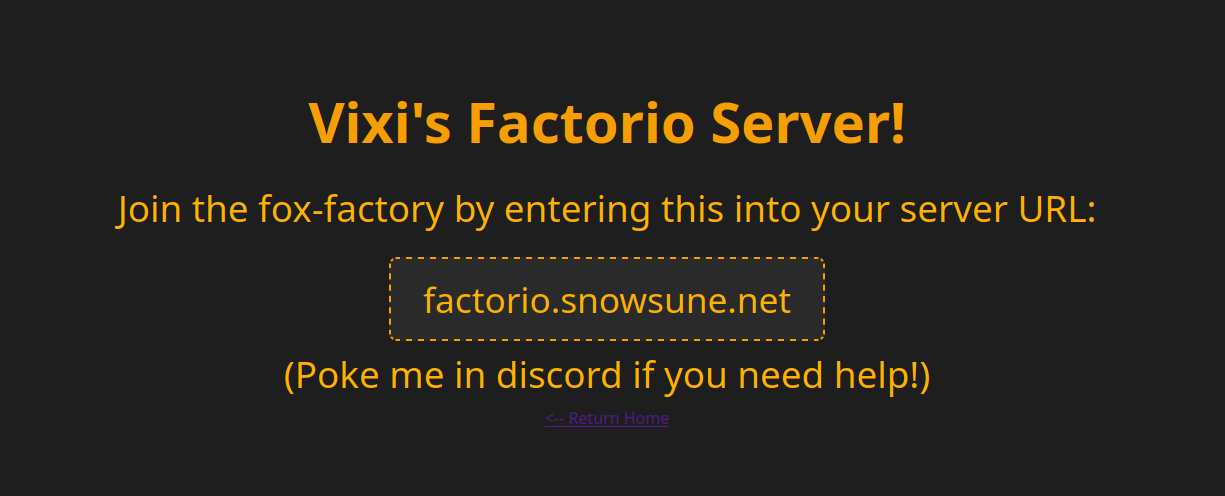 Factorio Server